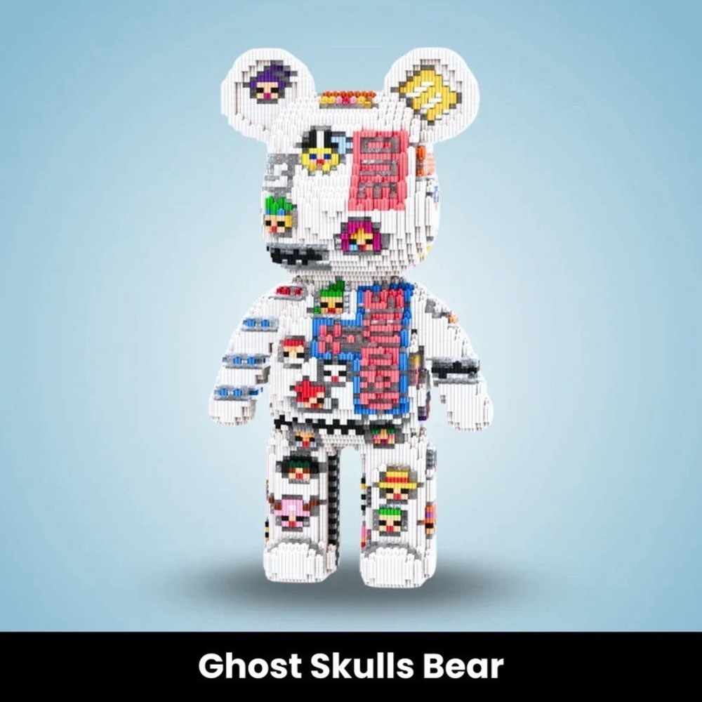 Teddy Blocks Ghost Skull Bear  M6885